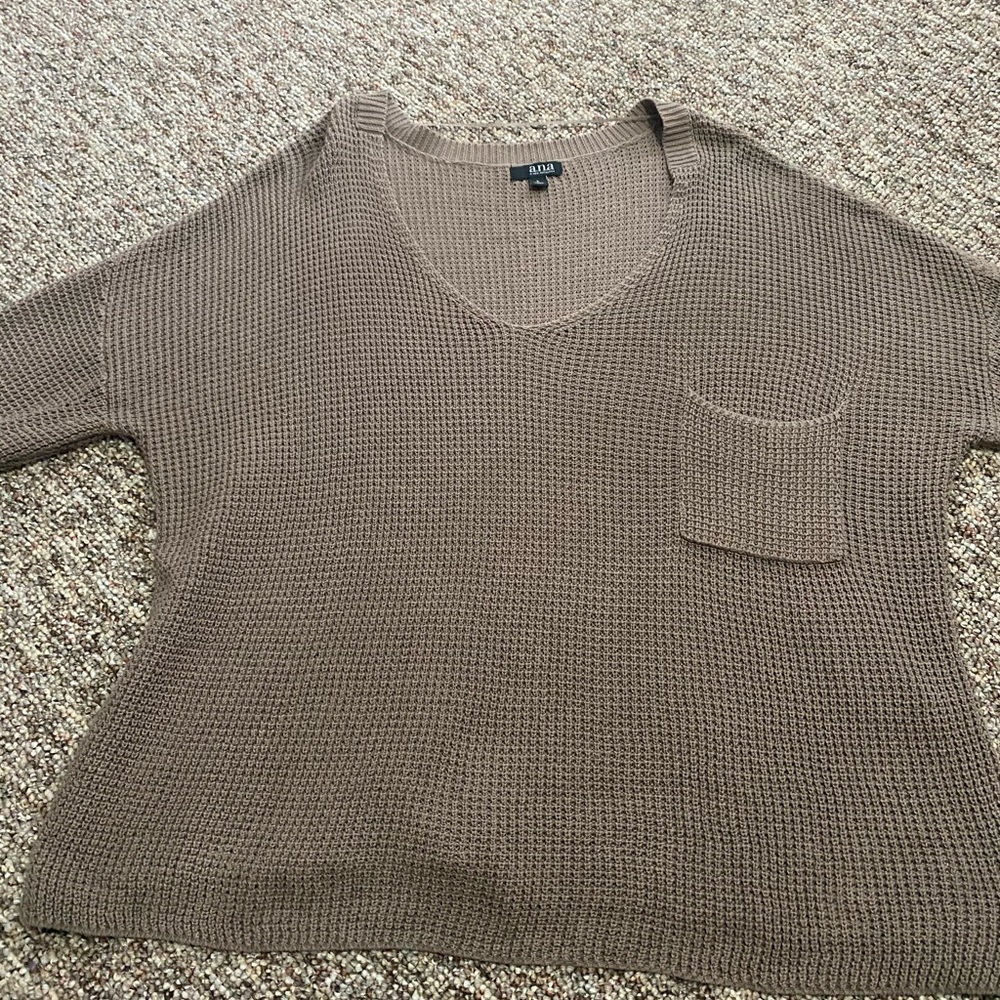 Beige/tan oversized sweater, size L